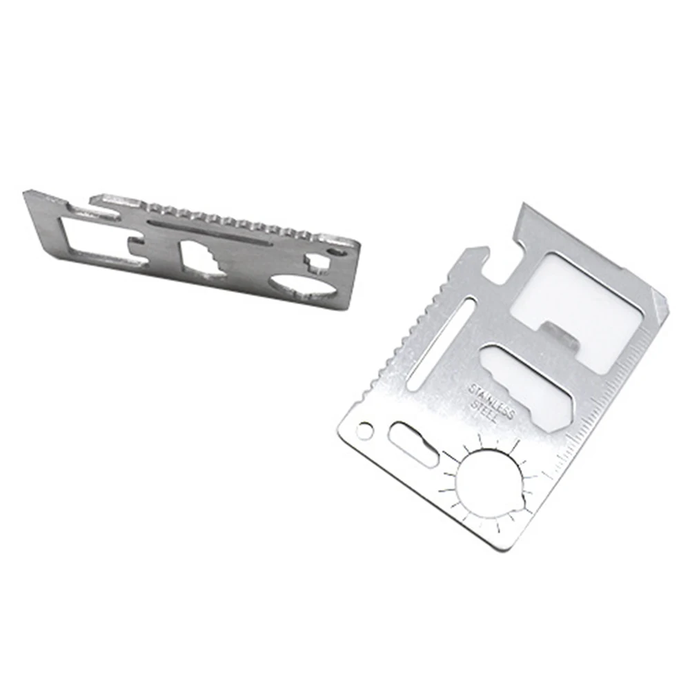 11in1 Stainless Steel Keychain Bottle Opener Ruler Screwdriver Spanner EDC Outdoor Multi Knife (6)