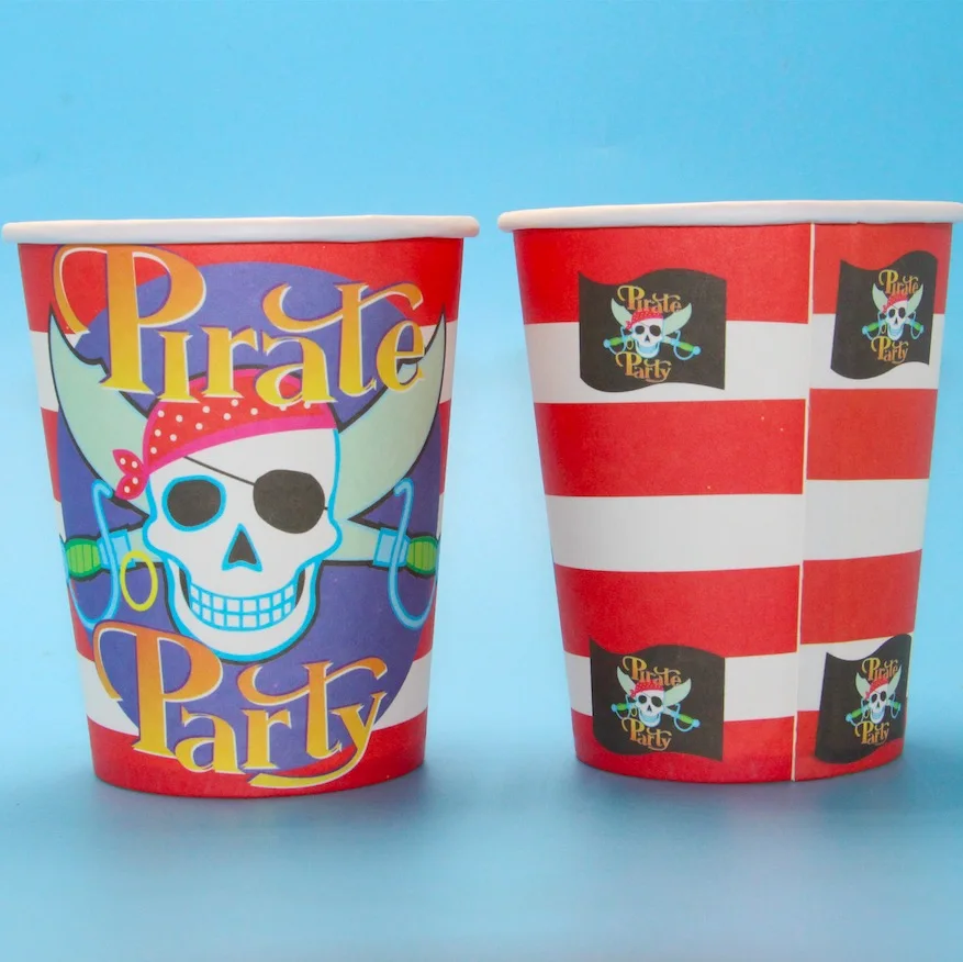 60 шт. 20 чашек + тарелок салфеток|cups design|plate designpirate design |
