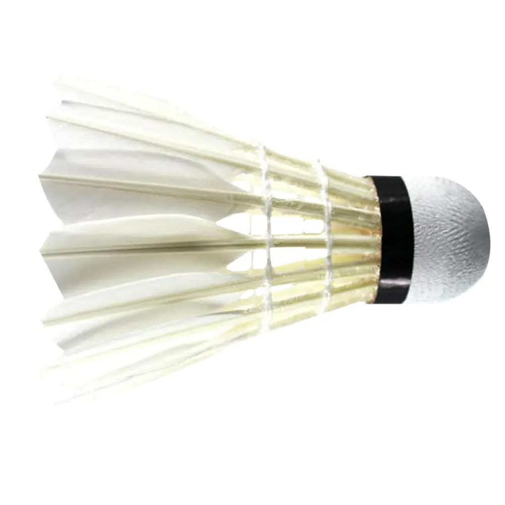 12 piezas del Faux de vuelo estable volantes + 60E bádminton bolas 12 piezas del Faux de vuelo estable volantes + 60E bádminton bolas