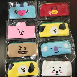 Happy monkey Новый bts bt21 плюшевый Кошелек мягкий милый плюшевый мешок монет Пенал подарок на день рождения игрушки для детей Взрослые