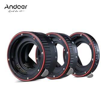 

Andoer Macro Extension Tube Set 3-Piece Auto Focus Rings and Lens of 35mm SLR Compatible for Canon all EF and EF-S Lenses
