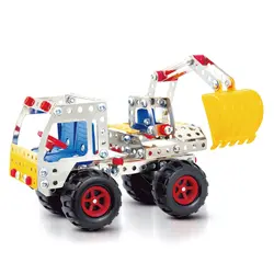 240 шт. Средний экскаватор форма Обучающие сборочные игрушки DIY паровой ствол игрушка для детей сборки модели строительных комплектов