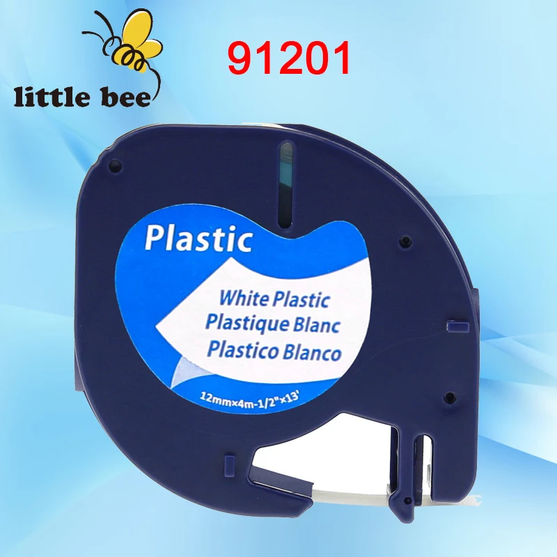 1 шт. Бесплатная доставка DYMO 91201 dymo LetraTAG белая пластиковая этикетка LT91201 12 мм * 4 | Отзывы и видеообзор