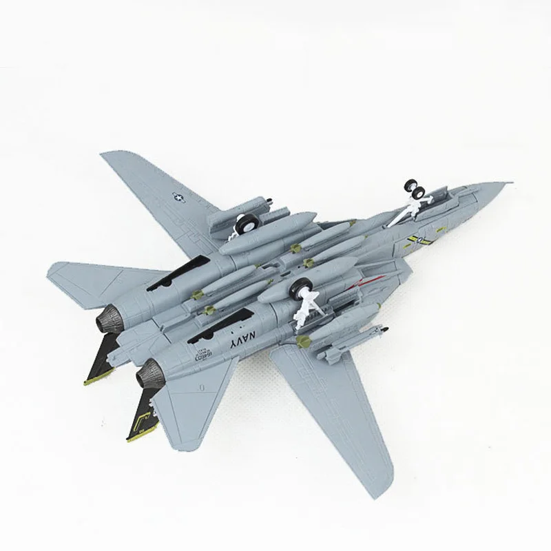 Амер 1/100 Американский военный боец модель F14 Tomcat F-14A AJ200 VF-84 Перевозчик дикаст сплав самолет модельные игрушки, коллекционные подарки