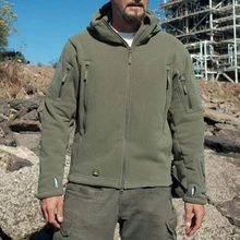 Ветрозащитная куртка в стиле милитари, США, армии, акулы, софтшелл, тактическая флисовая спортивная куртка, куртка для альпинизма, пешего туризма, куртка с флисовой подкладкой