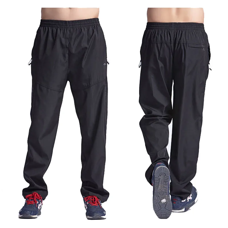 RAY GRACE rápido seco al aire libre pantalones de los hombres de verano transpirable de malla de Camping Pantalones de deporte senderismo Jogging Trekking