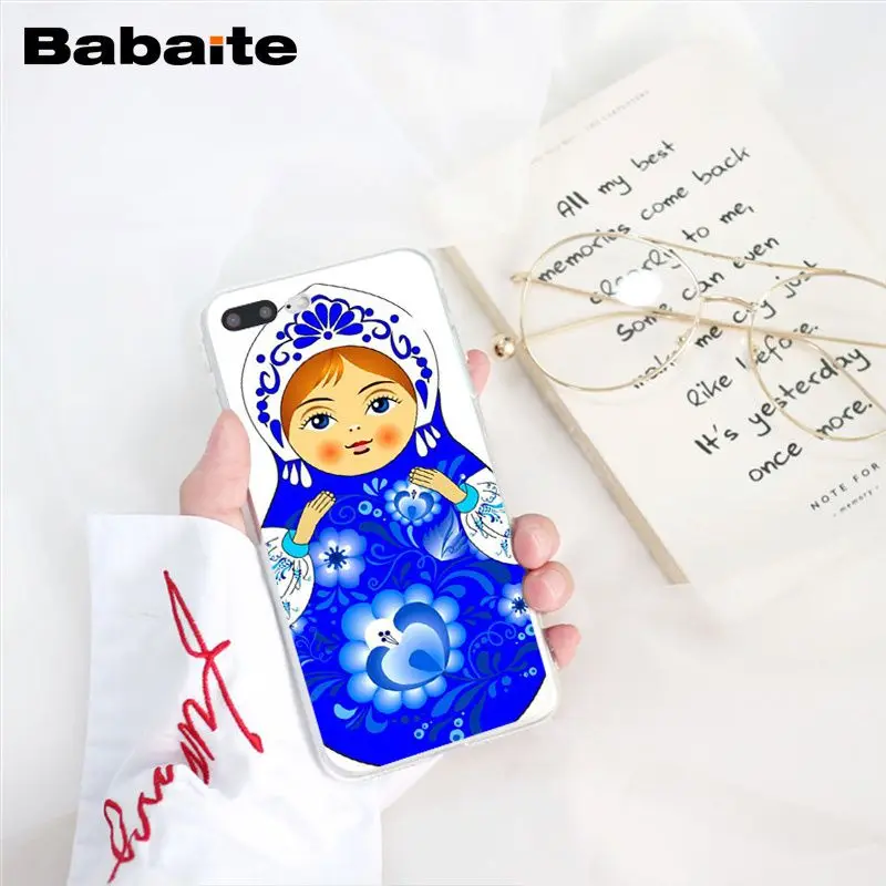 Babaite милые русские куклы матрешка чехол для телефона чехол для iphone 11 Pro 11Pro Max 8 7 6 6S Plus X XS MAX 5 5S SE XR