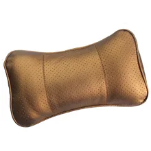 Новое поступление, автомобильная Кожаная подушка для шеи, супер мягкая бархатная вышивка, авто чехол для сиденья, подголовник для подголовника