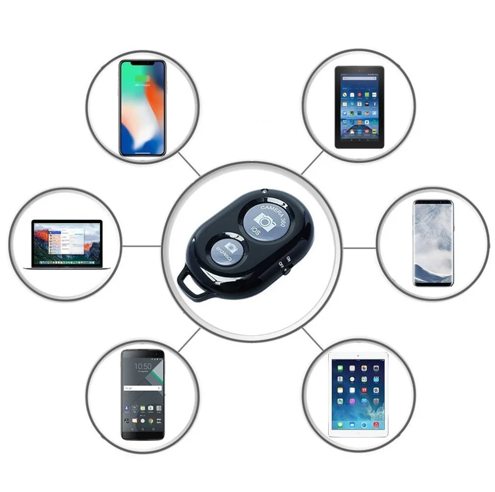 PORTEFEUILLE для xiaomi кнопка дистанционного управления Беспроводная Bluetooth палка для селфи с затвором автоспуска камера для iPhone телефон Высокая