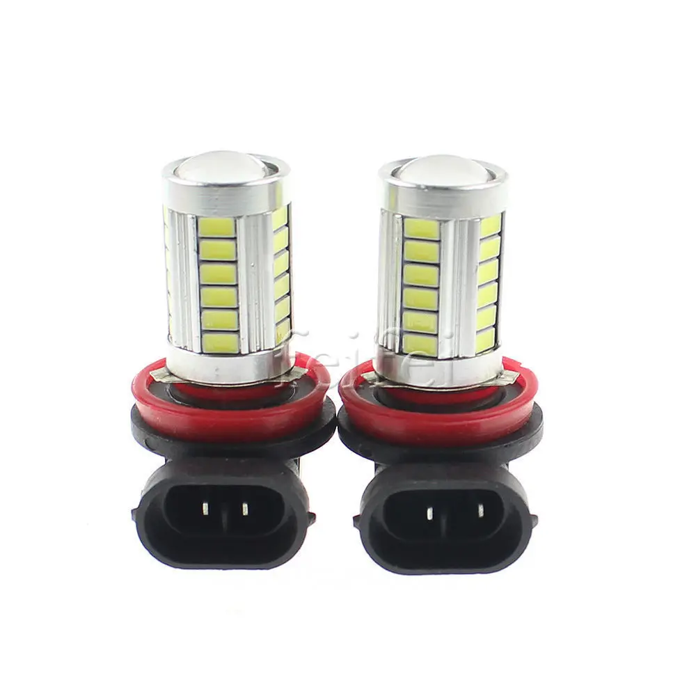 2 шт. H8 H9 H11 33 SMD 5630 Автомобильные светодиодные противотуманные фары 33SMD авто задние лампы заднего хода дневной ходовой светильник сигнал поворота белый желтый синий