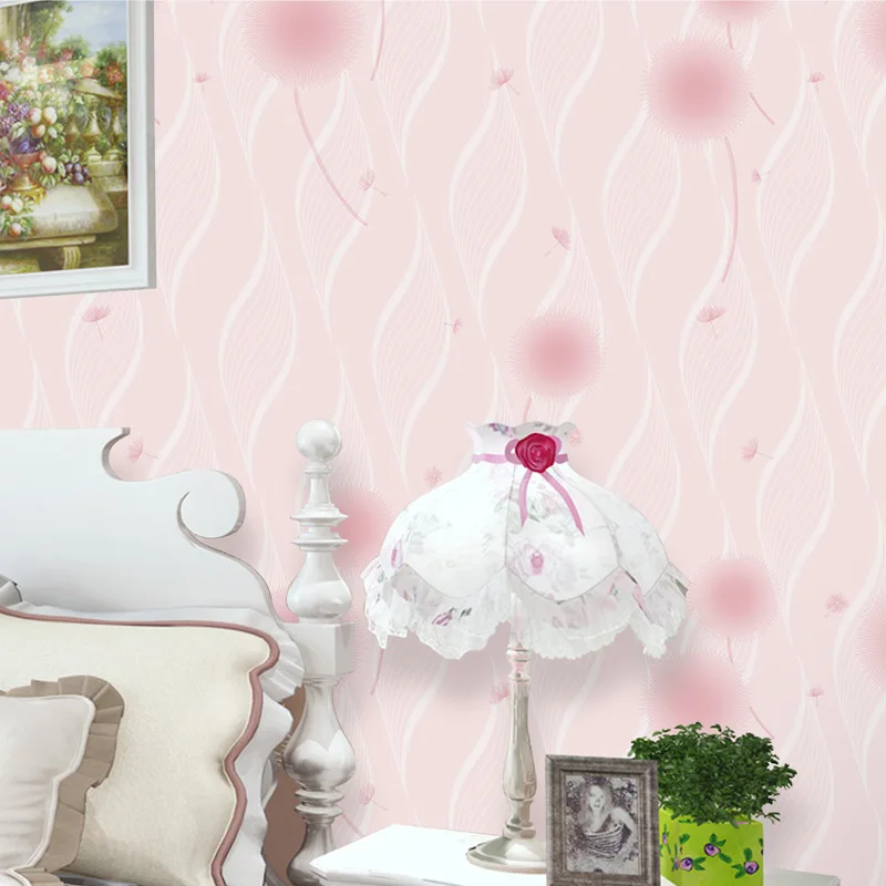 

Cheng Shuo three-dimensional non-woven wallpaper wallpaper dandelion pastoral wallpaper bedroom warm living room backdrop