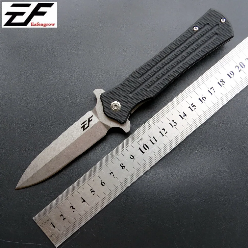 

Eafengrow EF81 58-60HRC D2 Blade G10 Handle Folding knife Survival Camping tool Hunting Pocket Knife tactical edc outdoor tool