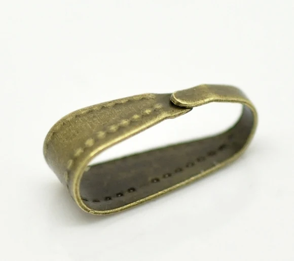 Клипсы и подвески из сплава античные бронзовые зажимы 11 мм (3/8 &quot) x 4 (1/8&quot) 45 шт.