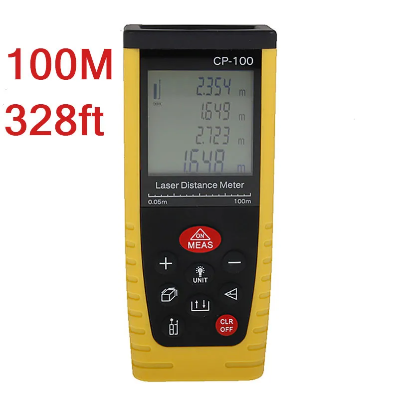 

Laser Distance Meter 100m 328ft Rangefinder CP-100 Laser Range Finder Medidor Measure Area/Volume Tool With Audible Alarm