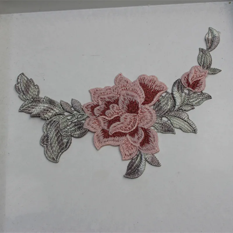 

Size8cm*16cm (10pcs/lot) Multi-color DIY Sewing Floral Embroidered Lace Applique for Garment Decoration Lace patch