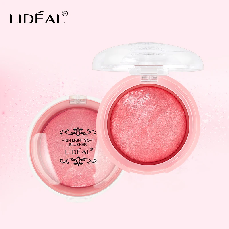 

LIDEAL Blush Face Korean Make Up Bronzer Baking Blushes Powder Cosmetic Natural Base Makeup Highlighter Face Contour Blush