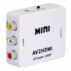 Мини RCA AV конвертер HDMI адаптер композитного AV2HDMI конвертер 1080 P DVD