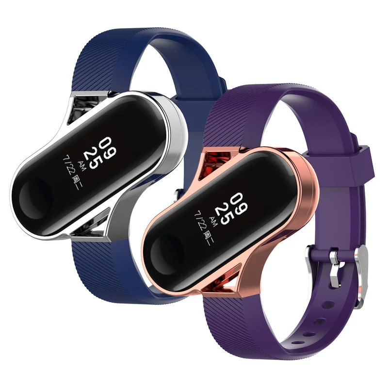 

Bracelet for Xiaomi Mi Band 3 Sport Strap with Metal Frame Wrist Strap for Xiaomi Mi Band 3 Bracelet Accessories Miband 3 Strap
