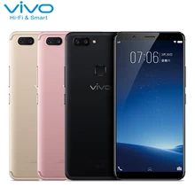 Original VIVO X20 Plus Cell Phone 6.43inch Full Screen 4GB RAM 64GB ROM Snapdragon Ocat Core Android 7.1 Dual Cameras Smartphone