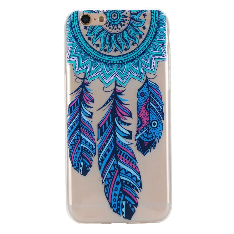 Hot Design Blue Campanula TPU Soft Gasbag Back Case Cover For iPhone 6 6S Plus 5.5 inch |