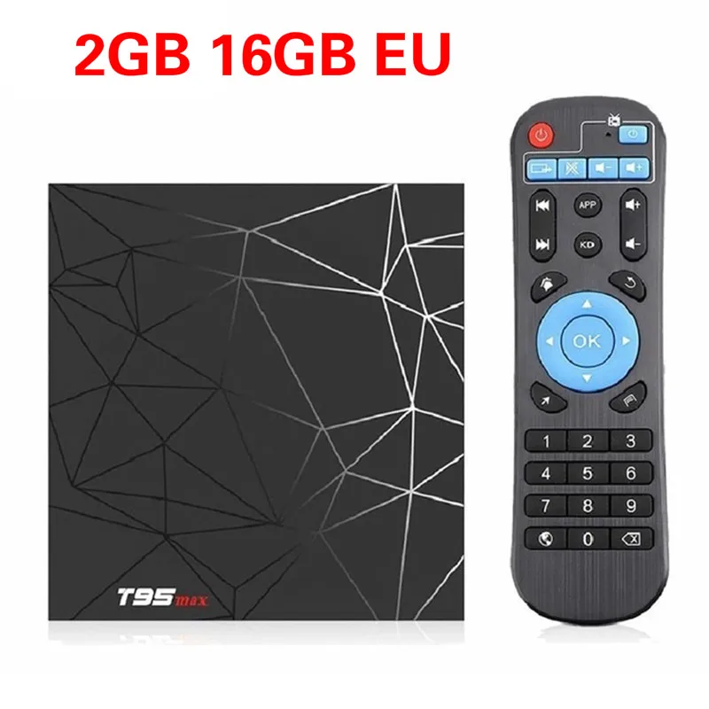 T95 Max 4K Smart tv Box H6 четырехъядерный 100M Android 9,0 HDMI2.0 WiFi Full HD медиаплеер мини-приставка спутниковый ресивер - Цвет: 2GB 16GB EU