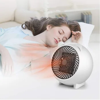 

Mini 250W Space Heater Portable Winter Warmer Fan Personal Electric Heater for Home Office Ceramic Small Heaters US/ EU Plug