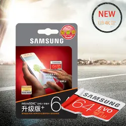 Samsung оригинальные карты памяти 16 ГБ/32 г/SDHC 64 ГБ/128 ГБ/256 ГБ/ SDXC 80 МБ/с. MicroSD Class10 Micro SD/TF C10 флэш-карт