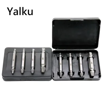

4 PCS Drill Bit Set Steel Broken Speed Out Damaged Screw Extractor Broken Bolt Remover Sets Newest 2017 Drill Bits Yalku
