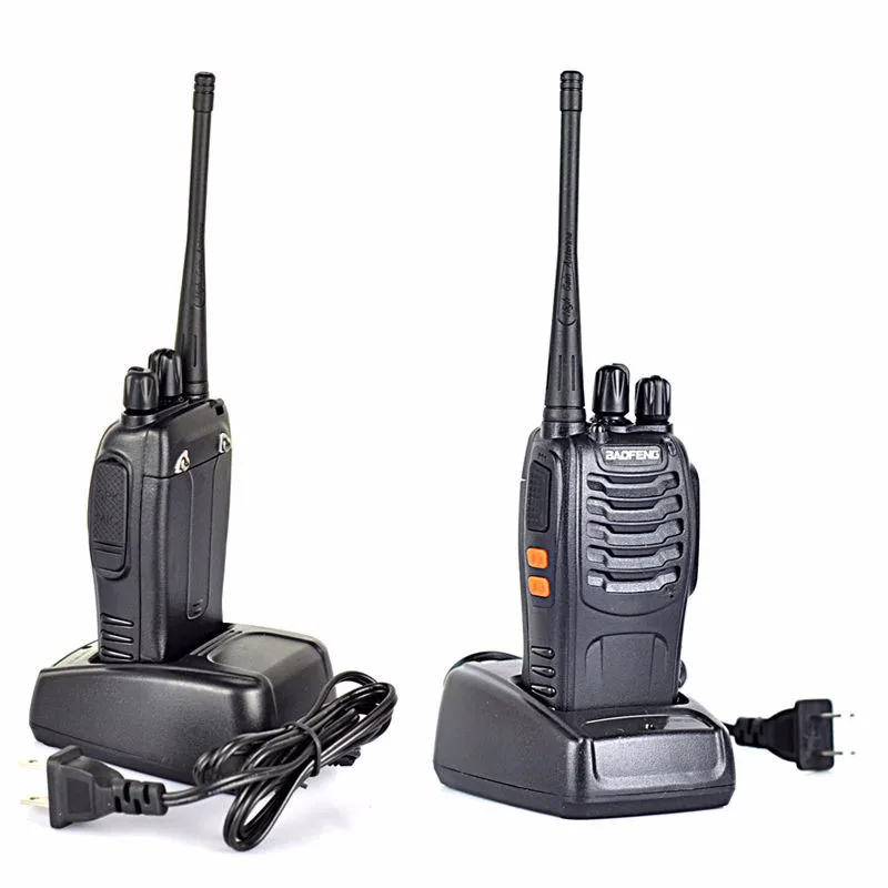 2 PCS Black BAOFENG BF 888S UHF400 470MHz Professional Portable Two