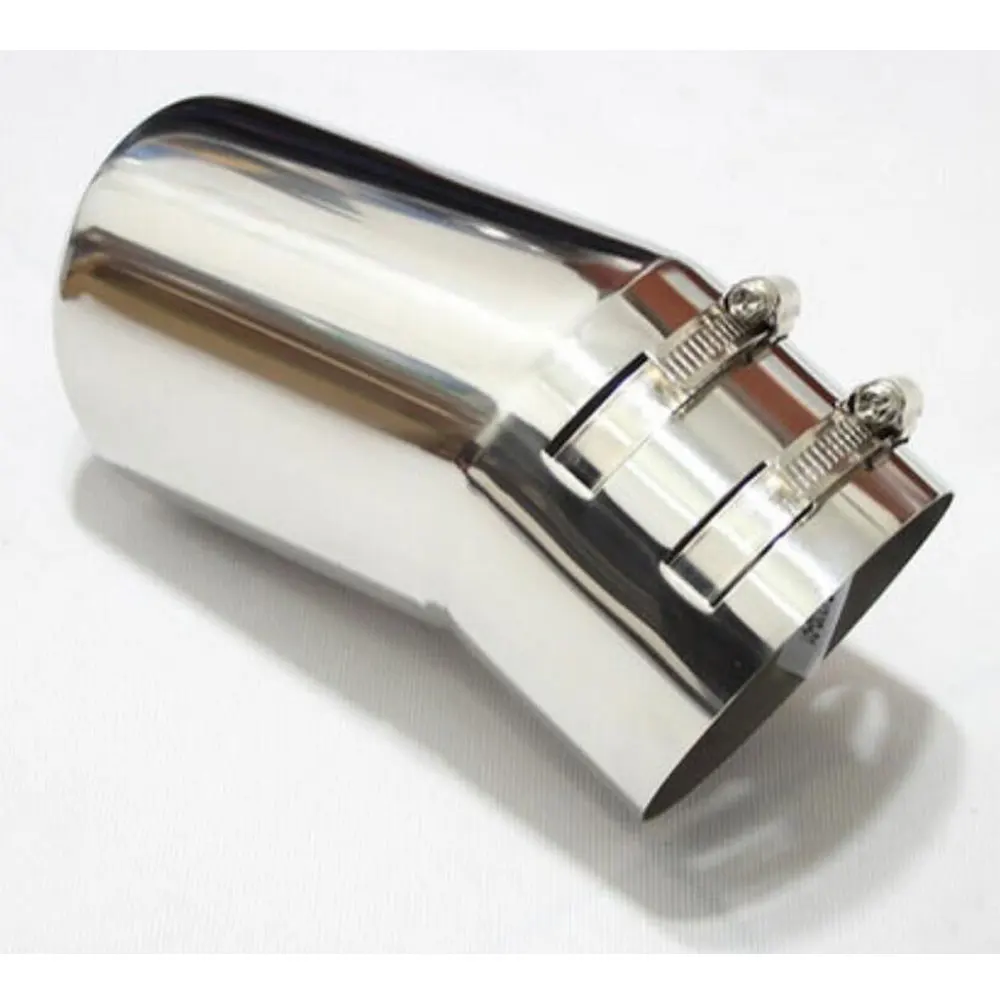 BBQFUKA New Chrome 1pcs Car Rear Round Exhaust End Tail Pipe Muffler