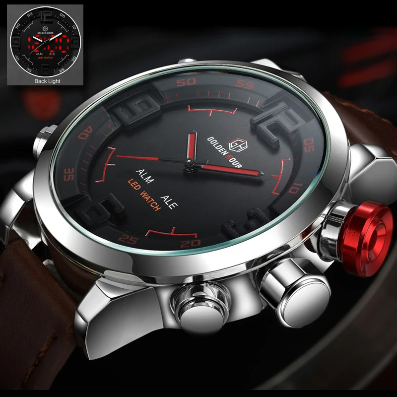 

2018 hot relogio masculino Fashion Casual Watches Men Luxury Brand Led Digit Watch Quartz Relogio Masculino Military erkek saat