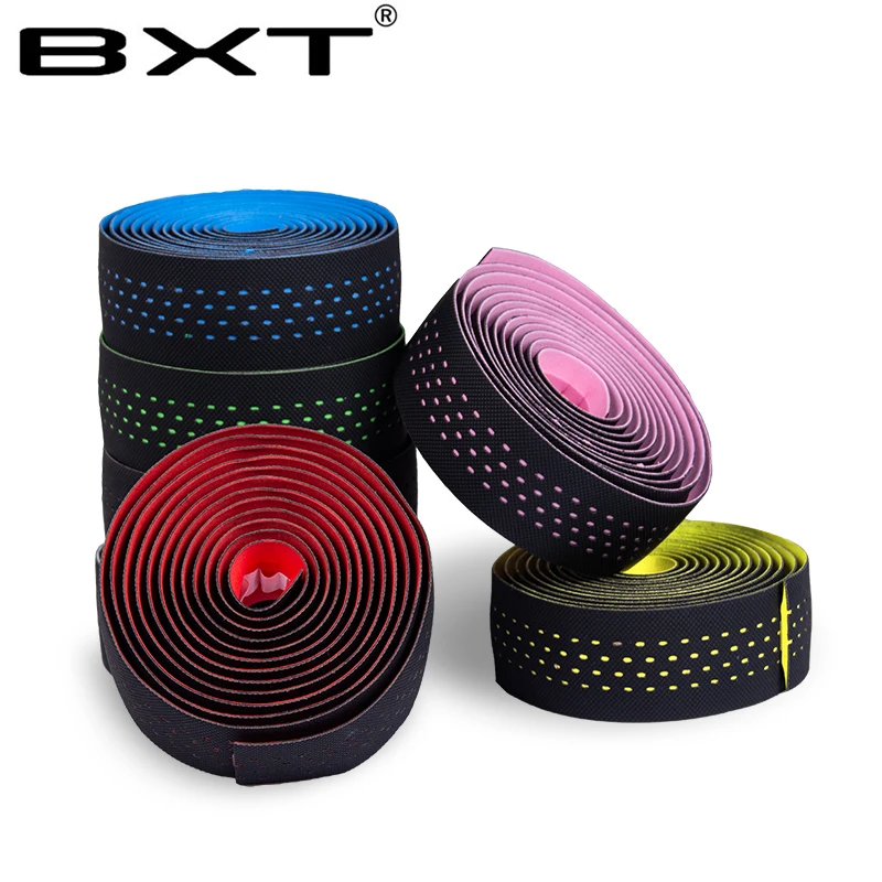 شحن مجاني الطريق دراجة المقود الشريط حزام الدراجات مقود قبضة التفاف المضادة للانزلاق المضادة للعرق حزام 2 بار الدراجة اكسسوارات