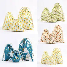 NoEnName модная женская сумка на шнурке с принтом ананаса, сумка для хранения, сумка для покупок, дорожная сумка-кисет для конфет