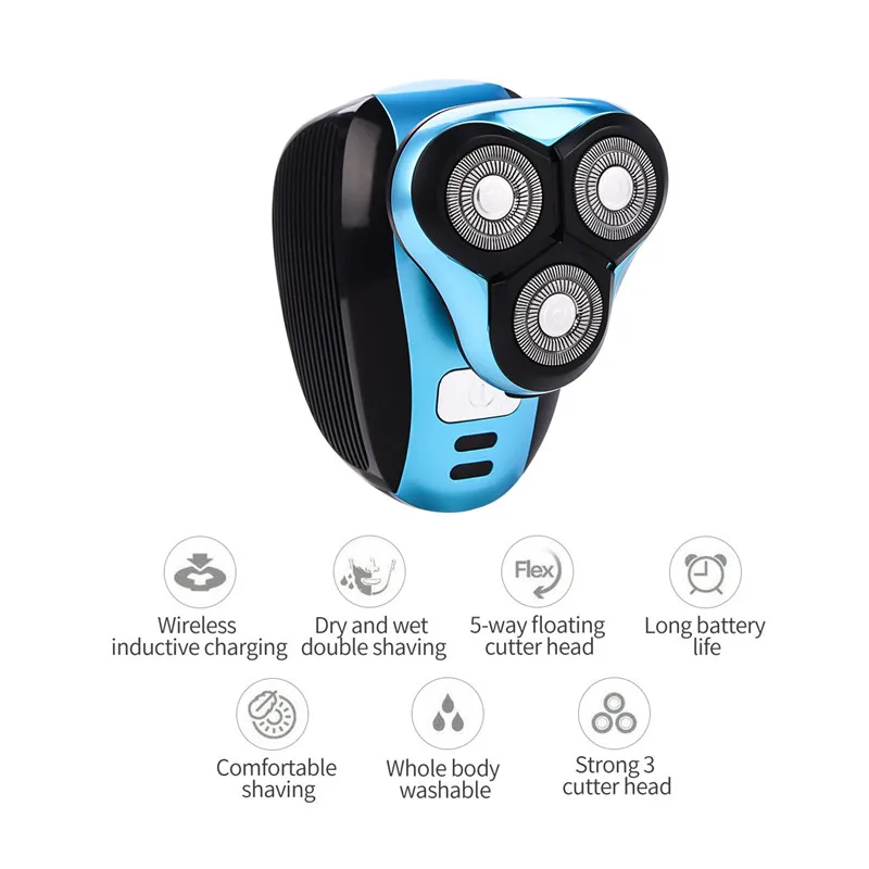

Men's 4D Electric Shaver 4 In 1 Suit Beard Trimmer Replaceable Portable Rechargeable Razor For Men Wet/Dry Shaving Machine 4243