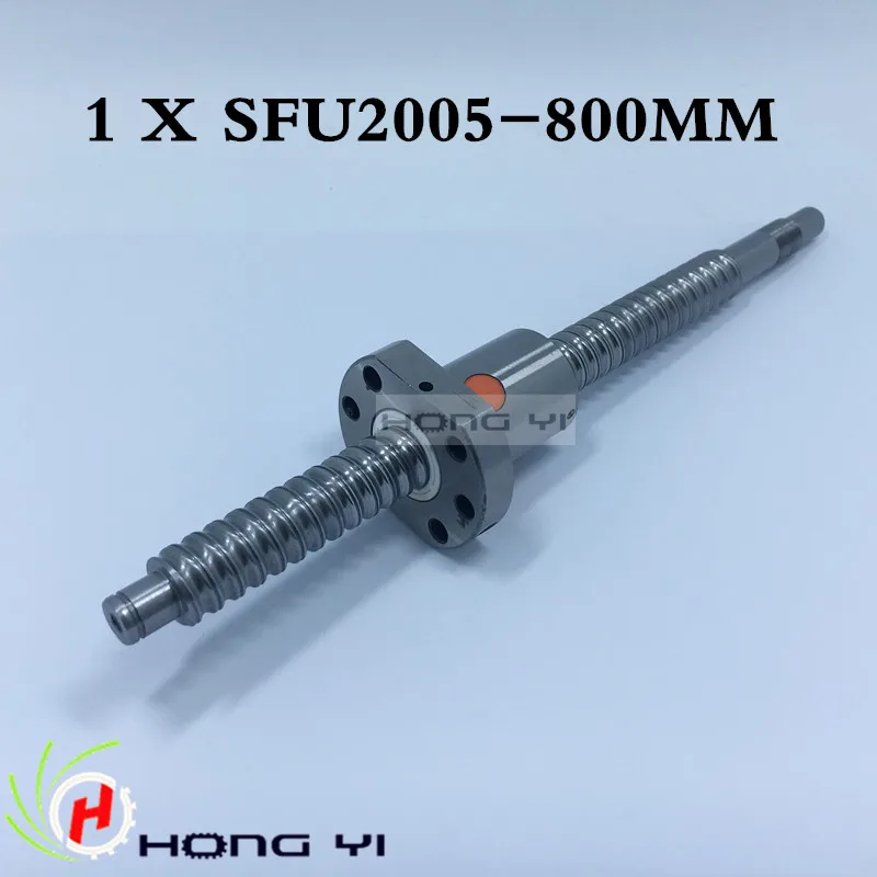

Ball screws 2005 -L800mm + 1pcs SFU2005 single ballnut + end machining is optional for CNC Linear Working Table