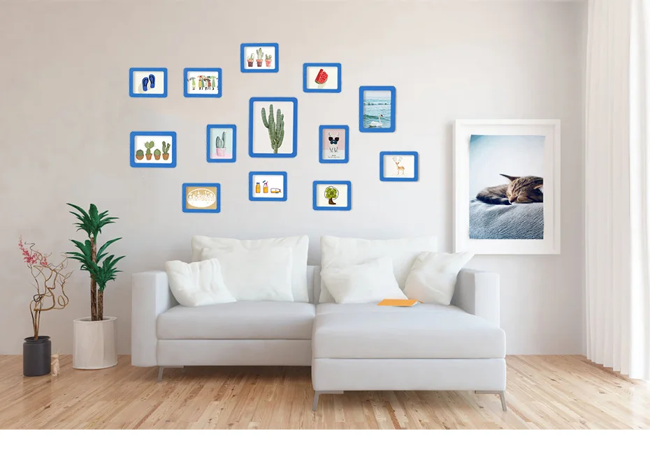 930 Colorful Magnetic Picture Frames Photo Fridge Magnets Photo frame Refrigerator Magnetic Photo Frames Wall Decor with EVA Surface_01