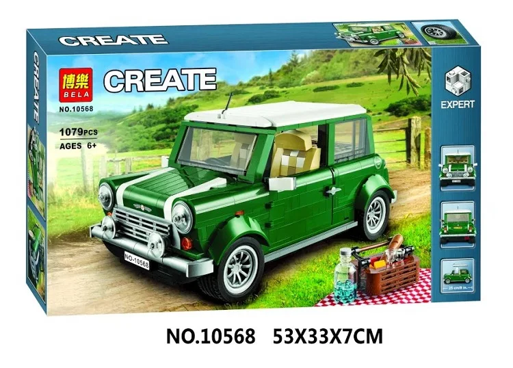 1079pcs Creator Expert MINI Cooper Mk VII Mobile Car 10568 3D Model Building Blocks Assemble Toys Bricks | Игрушки и хобби
