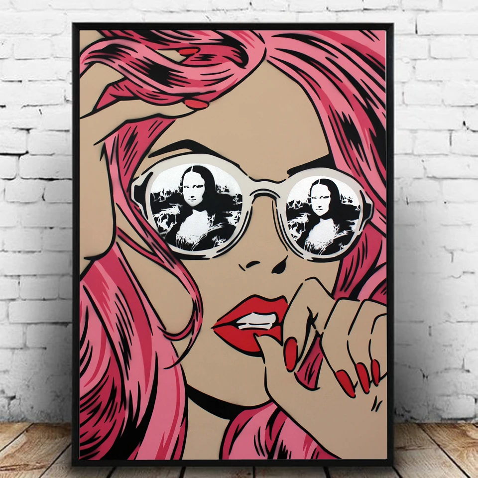 Картины поп арт девушки