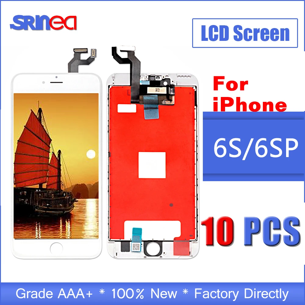 

10PCS AAA Quality Tested LCD Screen For iPhone 6s Plus LCD Display Touch Digitizer Assembly Apple i Phone 6sp 6splus Replacement