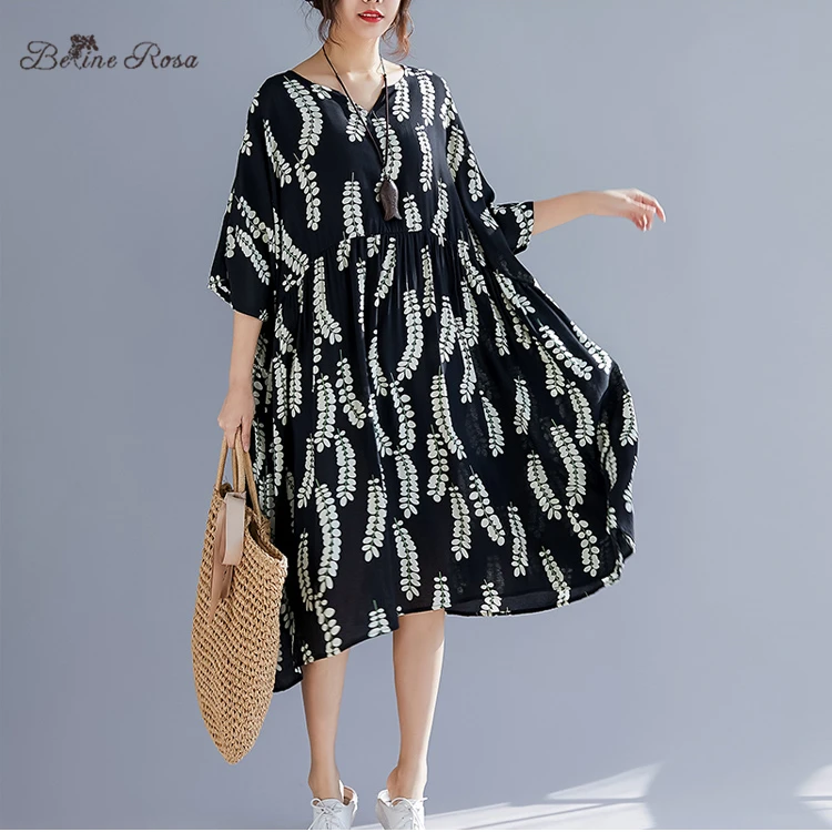 

BelineRosa 2019 Women's Holiday Casual Dresses Women Dress Elegant Plus Size Women Clothes Fit L XL XXL 3XL 4XL 5XL TYW00978