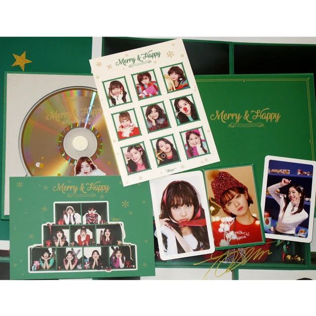 Signed Twice Autographed First Following Christmas Album Merry Happy Cd Photobook Signed Posterr K Pop 1217 K Pop Album Album Cdphotobook Albums Aliexpress