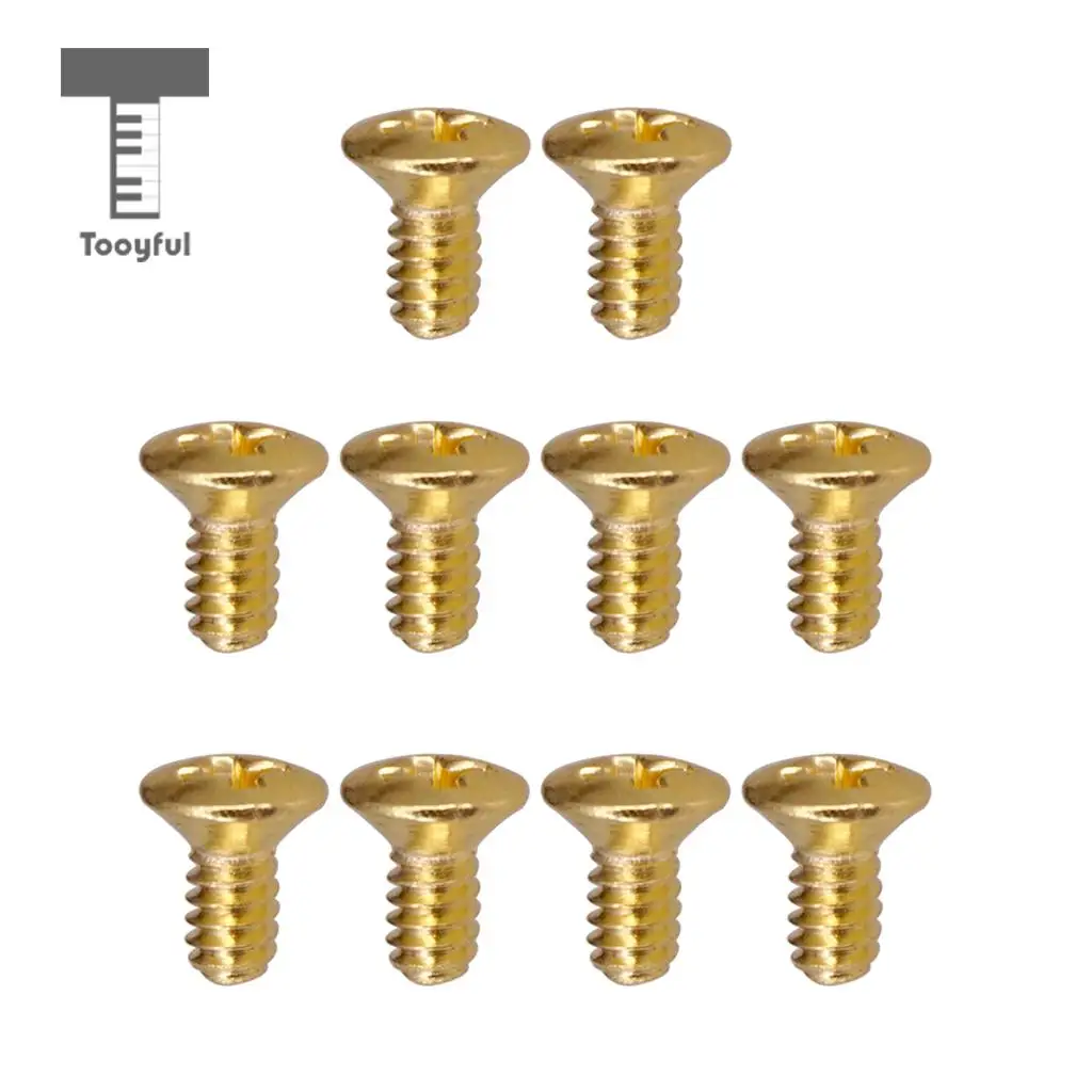 Tooyful 10PCS 5 Way 3 Way Guitar Switch Fixed Screws Nuts Guitar Replacement Black