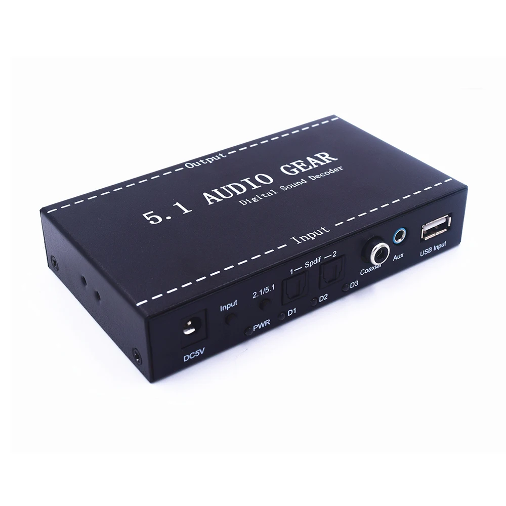 New 5.1 Audio Gear Digital Audio Decoder DTS AC3 Digital Audio to ...