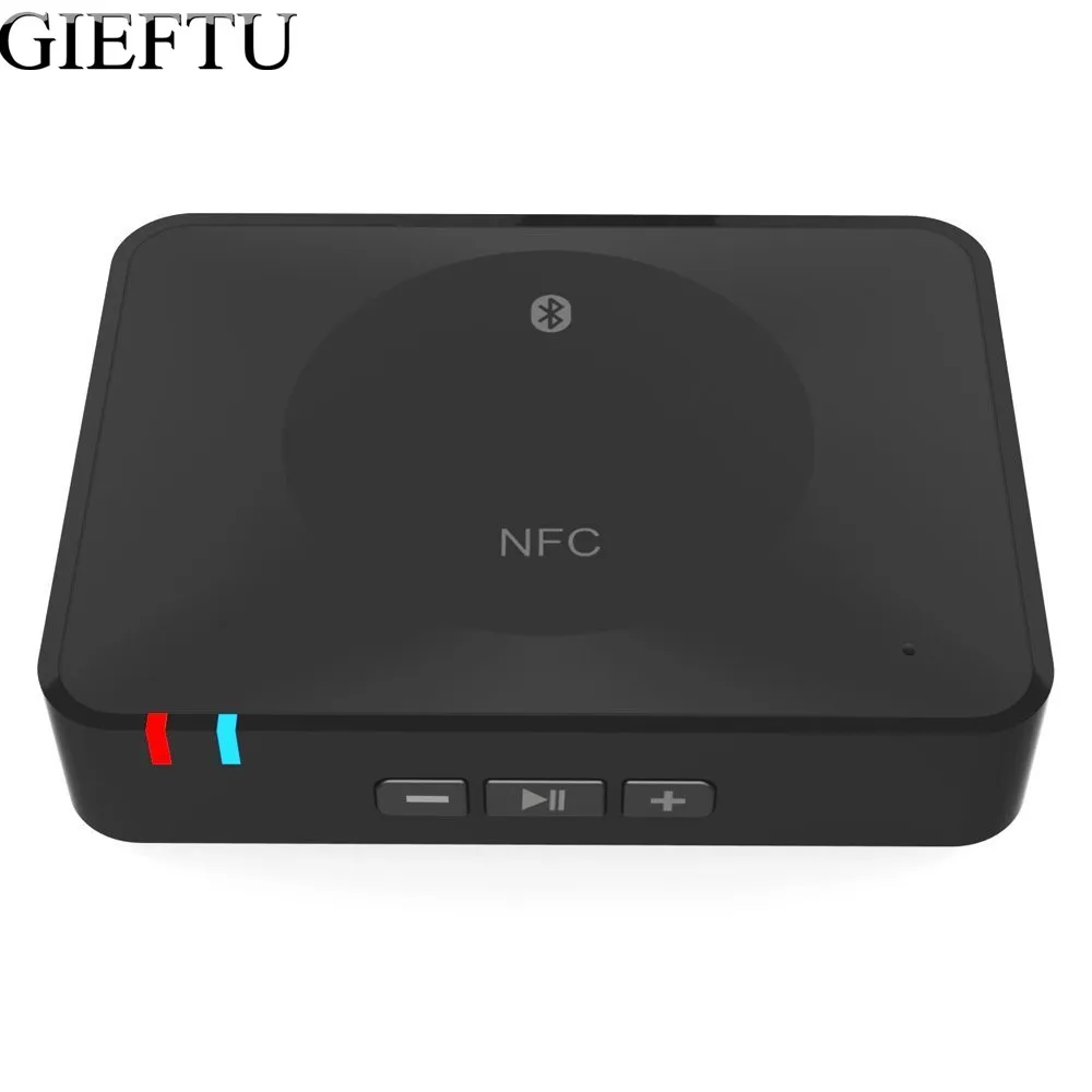 

GIEFTU NFC Bluetooth Audio Receiver Wireless Adapter 3.5mm/ RCA Stereo Output for Sound System
