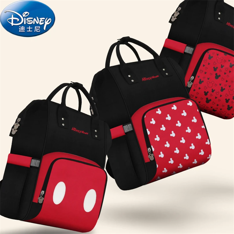 

Disney USB Heating Diaper Bag Fashion Mummy Maternity Nappy Bag Large Capacity Baby Travel Backpack Designer Nursing Bag HG058