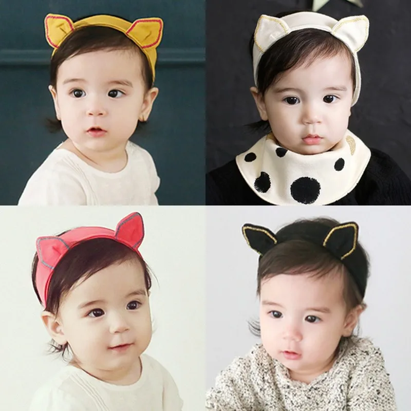 

The New Baby Lovely Rabbit Ear Hairband Infant Baby Girls Cute Hair Accessories Photograph Props Kids Cotton Elastic Headware