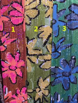 

JIANXI.C-5608 embroidered African lace fabric sequins lace 5 yards French lace for party dress