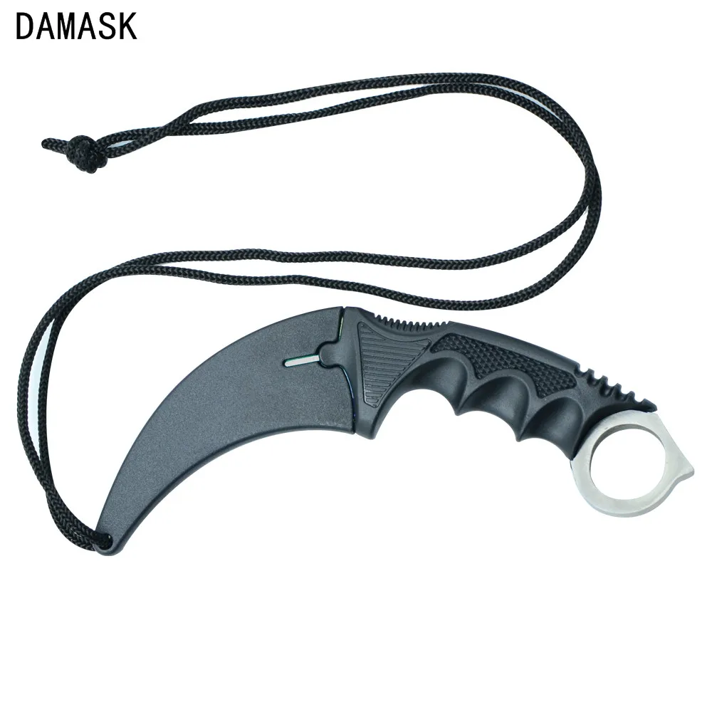Новое фиксированное лезвие из нержавеющей стали нож Damask бренд CS GO счетчик удар