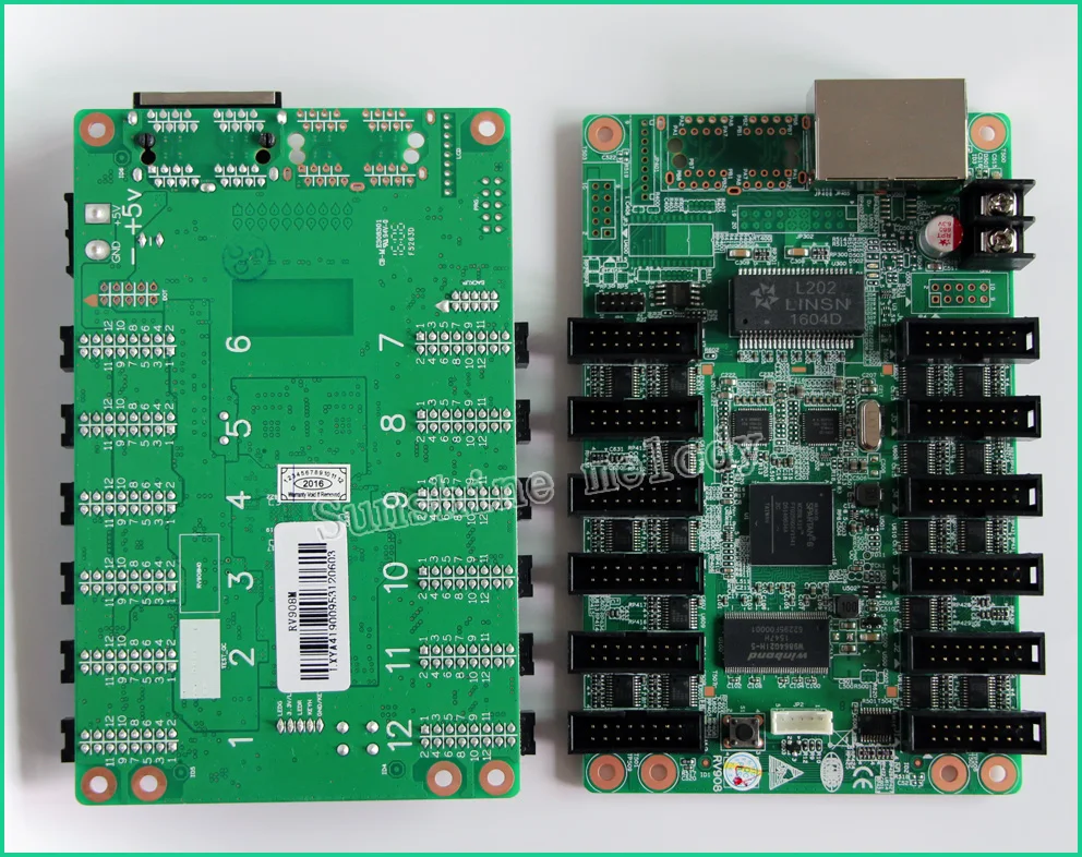 P5 P6 P10 полноцветный светодиодный дисплей контроллера, LINSN RV908 получения карты, гигабитный сетевой карты решение (без отправки карты)