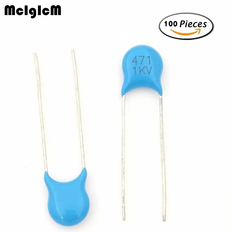 

F018-16 470pF 471 1KV 100pcs High voltage Ceramic Capacitor Assorted kit Assortment Set 470pF 471 1KV